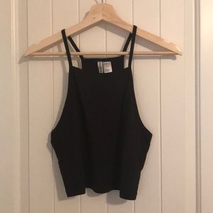high neck tank top